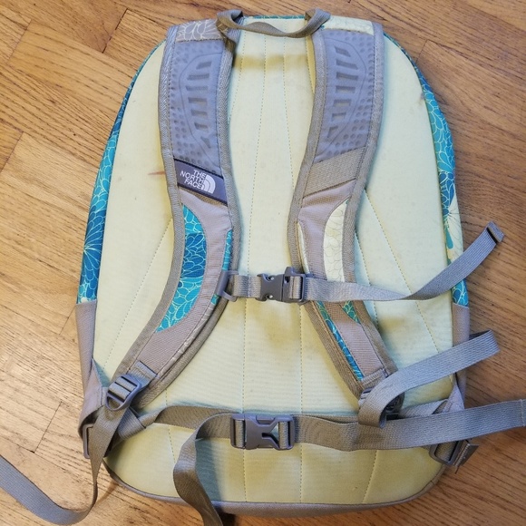 The North Face VAULT Backpack blue/green floral - Picture 2 of 6